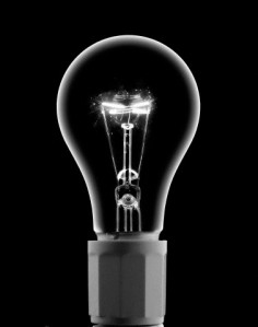 Light bulb with current